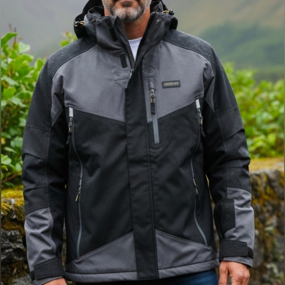 Caterpillar Men's Black and Gray Performance Jacket XL